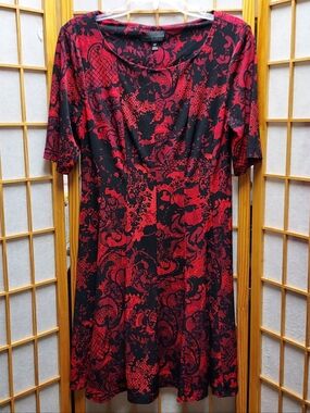 🥀 Connected Apparel Lace Pattern Dress Womems M Juniors L/XL